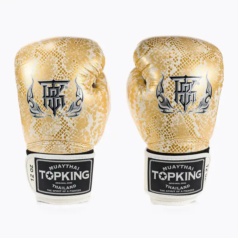 Boxerské rukavice Top King Muay Thai Super Star Air bílé TKBGSS Vrácení Zdarma