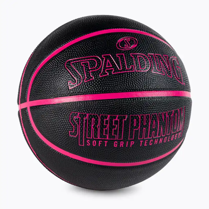 Spalding Phantom basketbalový míč černo-růžový 84385Z Must-Have