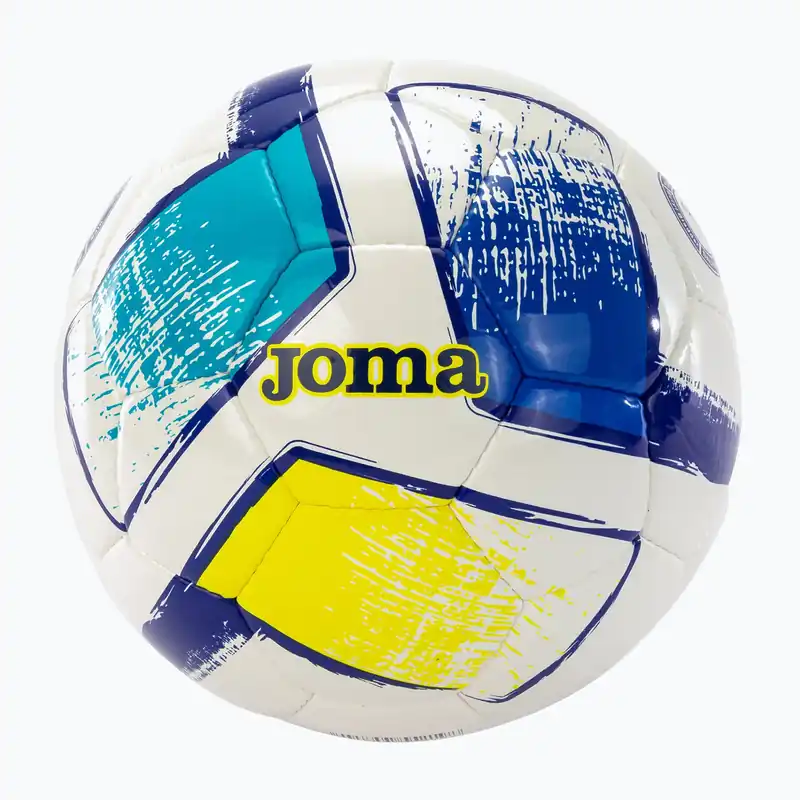 Fotbalový míč Joma Dali II white/fluor orange/yellow velikost 3 Jen Po Omezenou Doba