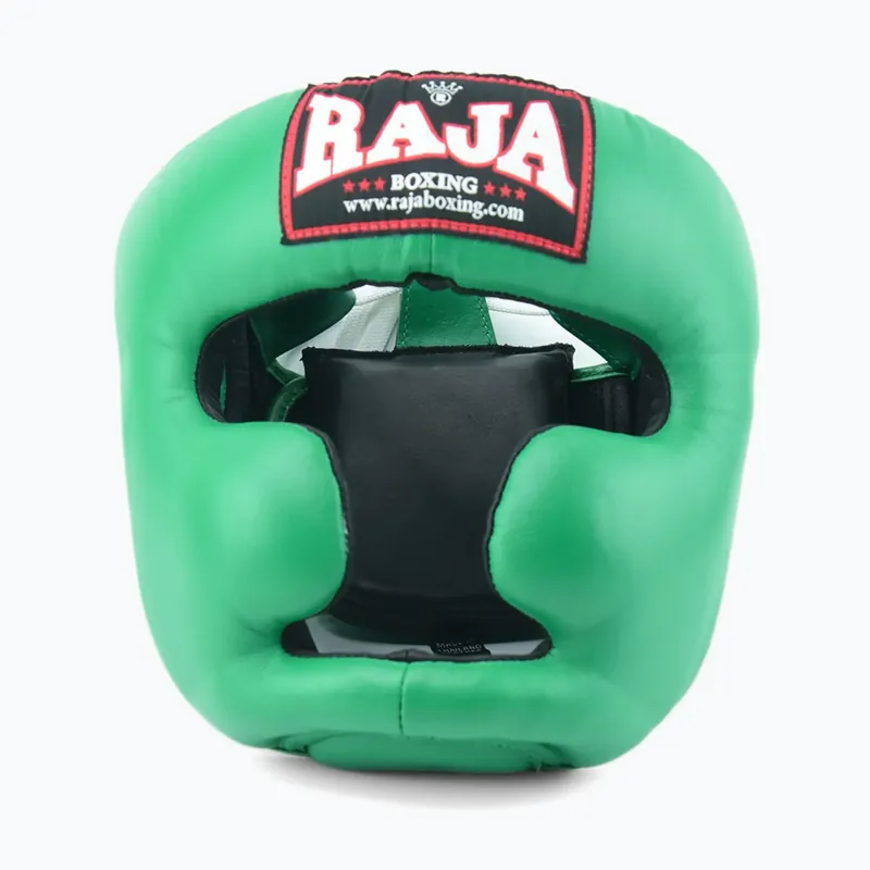 Boxerská helma RAJA BOXING Semi Leather green Akční Cena