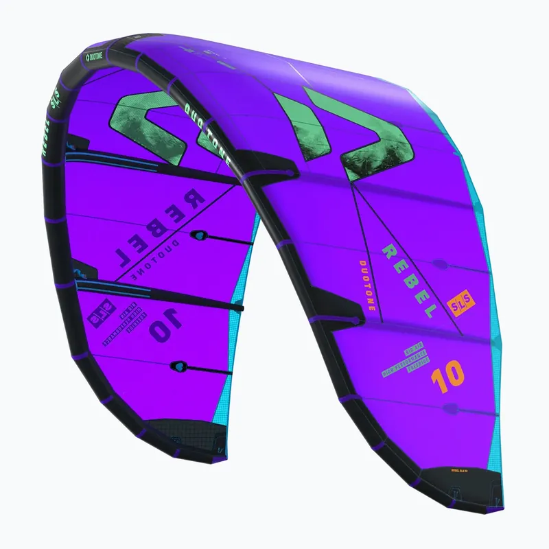 Kite na kitesurfing DUOTONE Rebel SLS 2026 purple/green Omezená Nabídka
