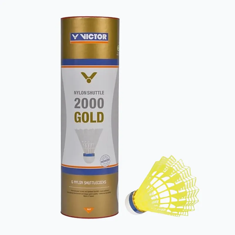 Přímo Od Výrobce Badmintnové šipky VICTOR Nylon Shuttle 2000 fast 6 szt. yellow