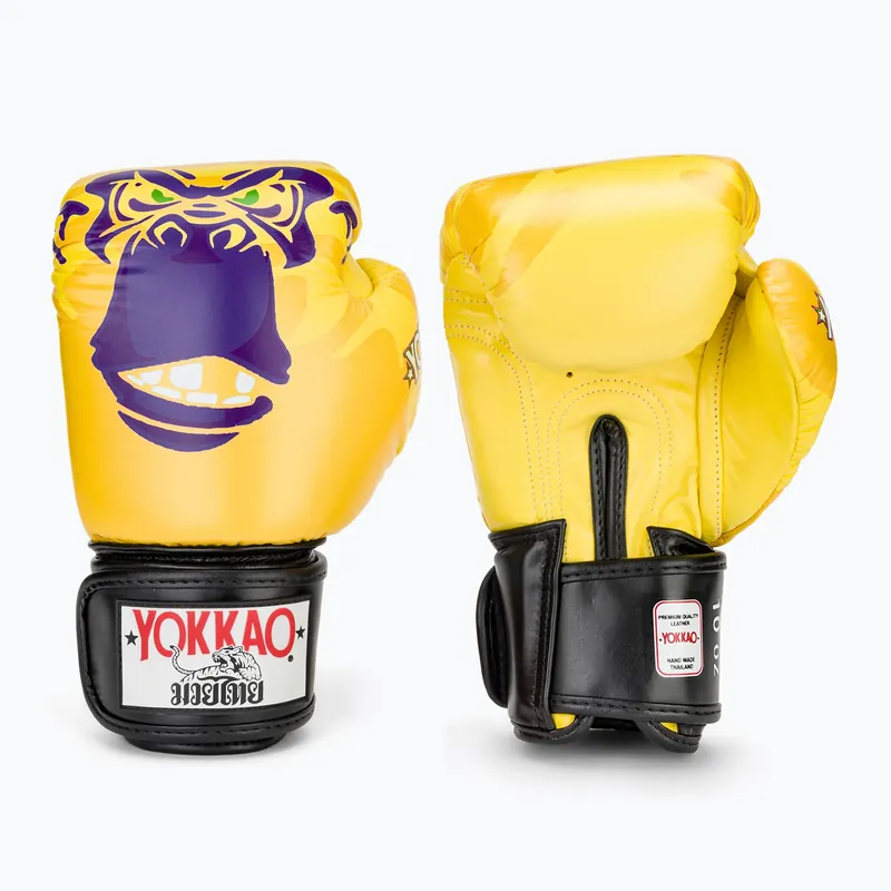 Pánské boxerské rukavice YOKKAO Primate yellow Cenově Výhodný