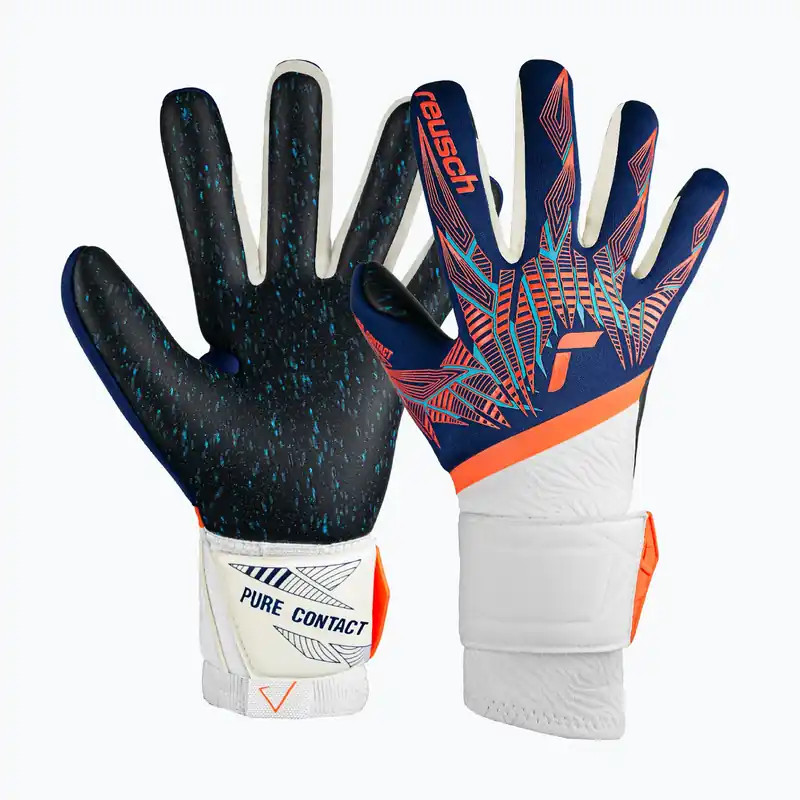 Brankářské rukavice Reusch Pure Contact Fusion premium blue/electric orange/black Originální