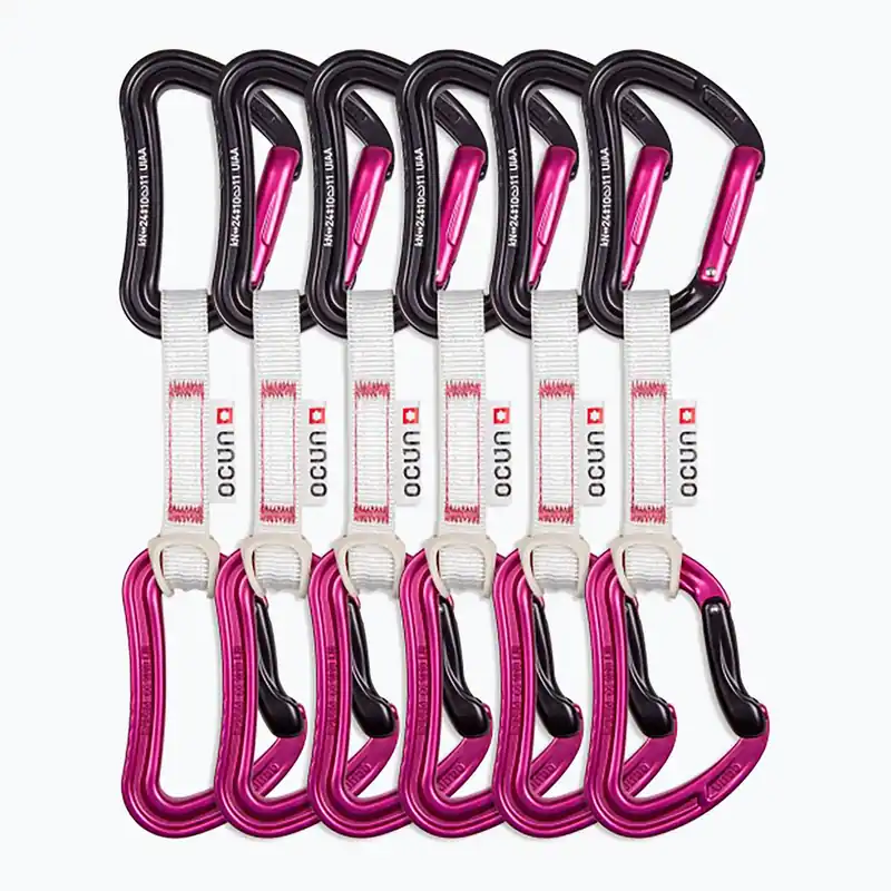 Přímo Od Výrobce Lezecké expresky Ocun Raven QD Bio-Dyn-Ring 10 cm 6 ks pink