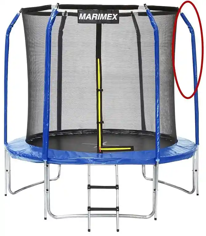 Vrácení Zdarma Stojna ochranné sítě horní k trampolínám 366 cm od r.2016