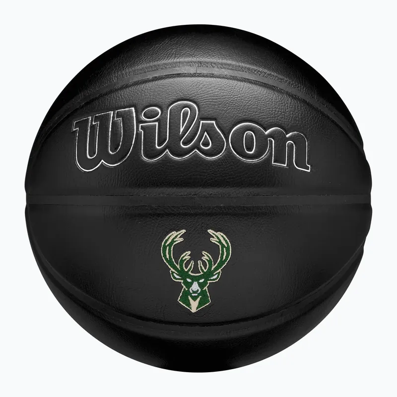 Basketbalový míč Wilson NBA Team Premiere Milwaukee Bucks black velikost 7 Hit Sezóny