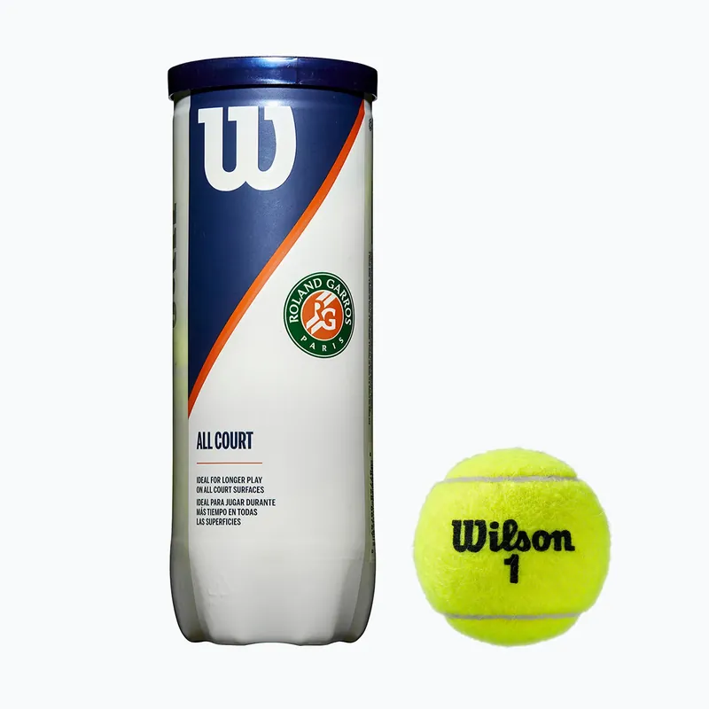 Sada tenisových míčků Wilson Roland Garros All Ct 3 ks žlutá WRT126400 Originální