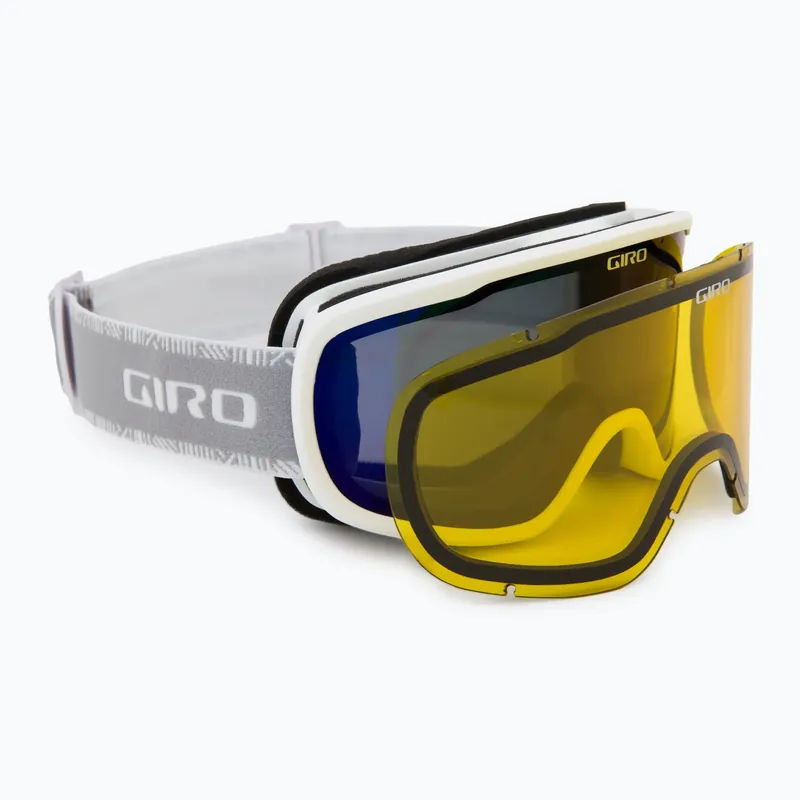 Dámské lyžařské brýle Giro Moxie white & grey chute/ cobalt/ yellow Autentický