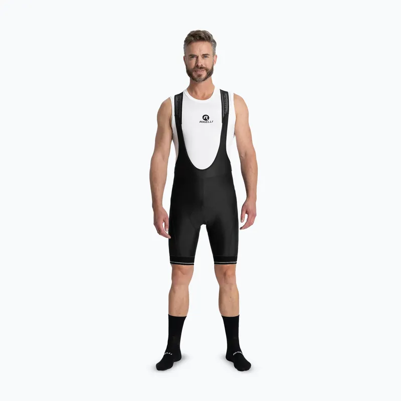Nízká Cena Pánské cyklistické šortky Rogelli Fast Bib Short black
