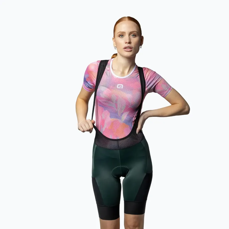 Dámské cyklistické šortky Alé Stones Cargo Bibshorts green wood Výprodej