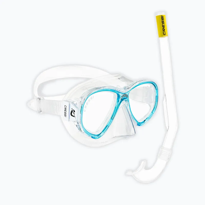 Víkendová Akce Dětská sada na šnorchlování Cressi Perla Jr + Minigringo clear/aquamarine Novinka