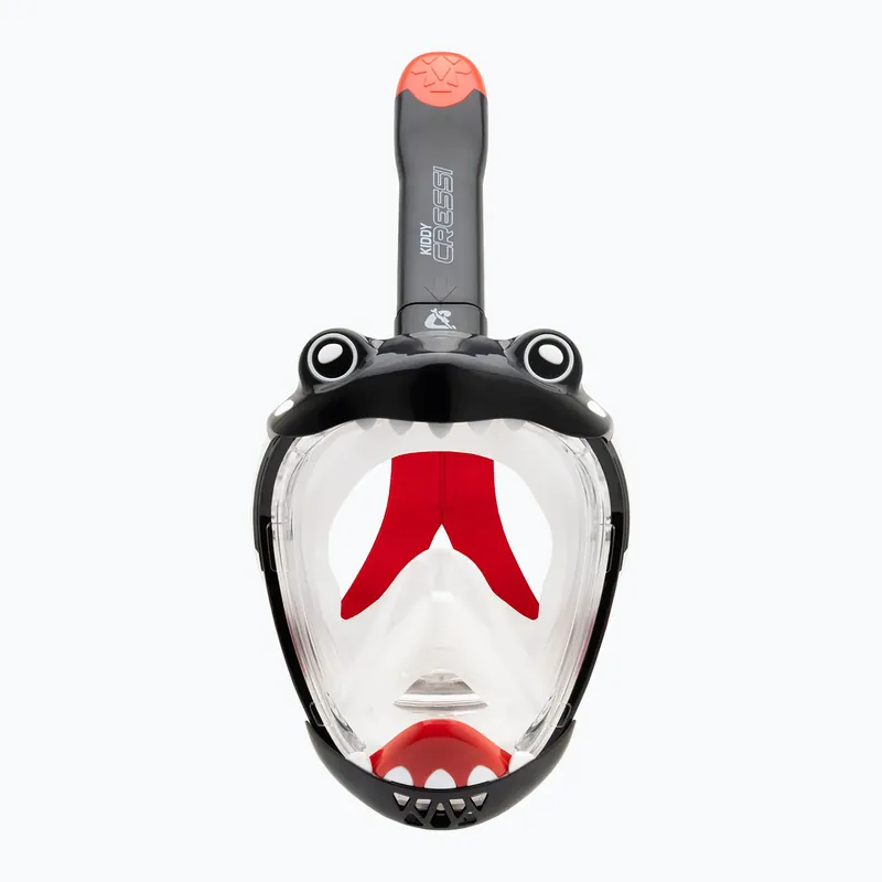 Aktuální Dětská celoobličejová maska na šnorchlování Cressi Kiddy Full Face Jr black/clear/red