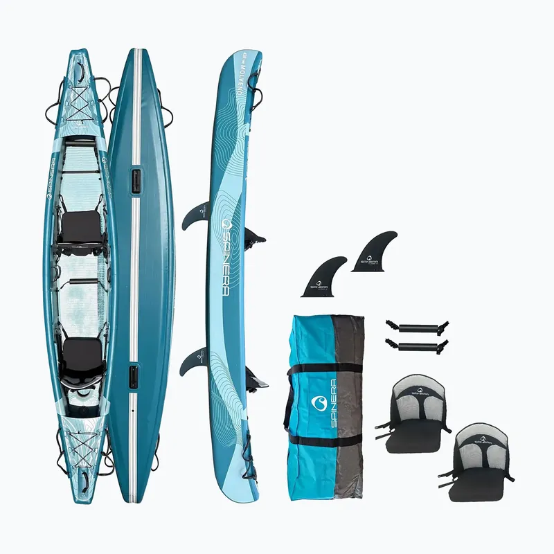 Horká Nabídka Nafukovací kajak pro 2 osoby SPINERA Molveno 430 teal/white/grey