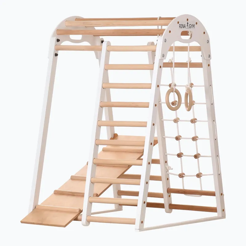 Nejprodávanější Dřevěný gymnastický rám RINAGYM Kids 2 white