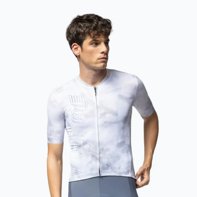 Autentický Pánský cyklistický dres Alé Follow Me 2.0 white