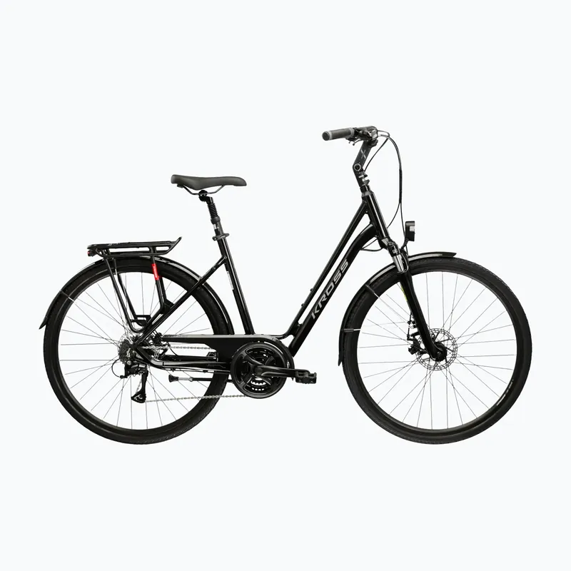 Expresní Doručení Městské kolo KROSS Sentio 3.0 black/silver/gloss Novinka