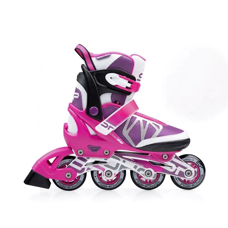 Spokey SPEEDSTAR Kolečkové brusle, regulovatelné, růžové, ABEC7 Carbon, vel. 33-43 Vrácení Zdarma