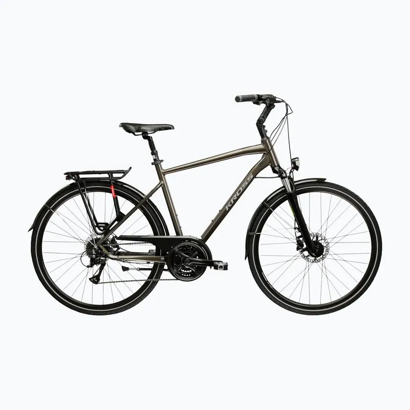 Trekové kolo KROSS Trans 4.0 brown/silver/gloss Vrácení Zdarma
