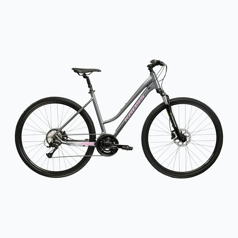 Novinka Dámské krosové kolo KROSS Evado 4.0 In grey/pink/gloss