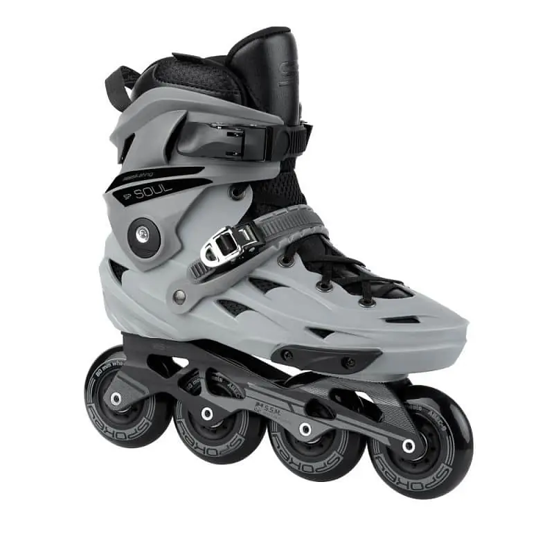 Spokey SOUL Kolečkové brusle ABEC 9 šedé, vel. 38-44 Cenově Výhodný