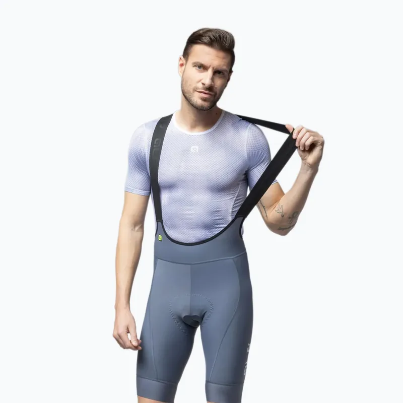 Pánské cyklistické šortky Alé Magic Colour Bibshorts steel Oblíbený