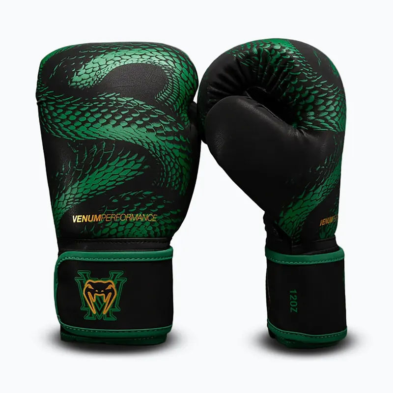 Boxerské rukavice Venum Matupa Boxing black/green/gold Akce