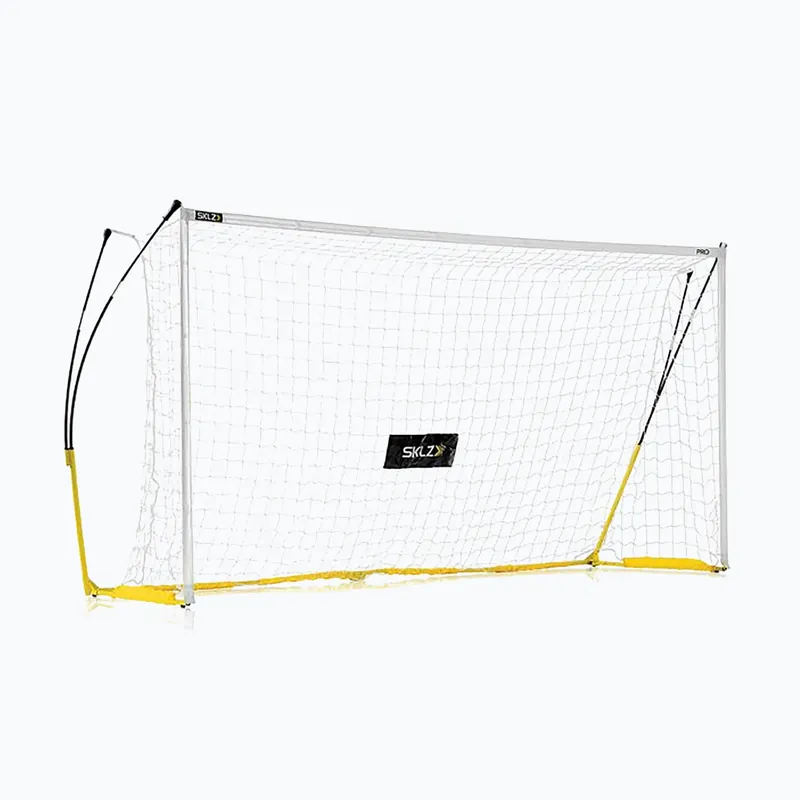 Novinka SKLZ Pro Training Goal fotbalová branka 560 x 190 cm bílo-žlutá 3269