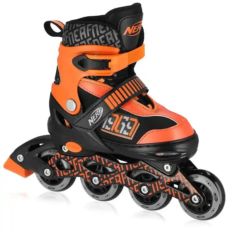 Spokey HASBRO STRIVE Kolečkové brusle, černo-oranžové, zn. NERF, ABEC7 Carbon, vel. 28-37 Poslední Šance