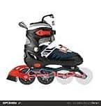 Spokey TONY Kolečkové brusle, černo-bílo-červené, ABEC7 Carbon, vel. 29-43 Ihned K Objednání