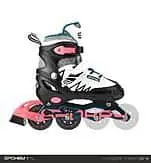 Spokey TONY Kolečkové brusle, černo-bílo-růžové, ABEC7 Carbon, vel. 29-38 Oblíbený