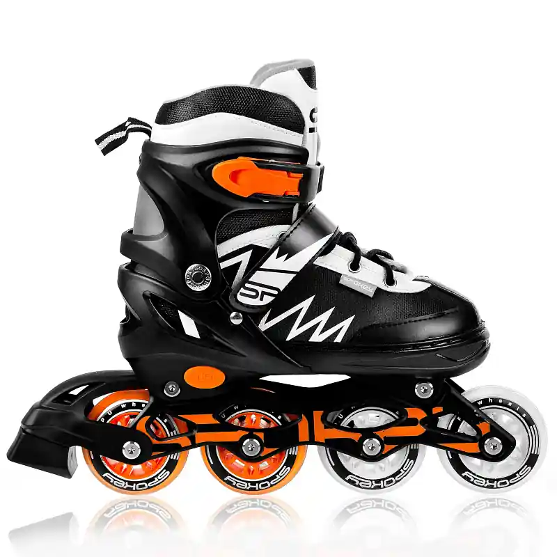 Spokey TONY Kolečkové brusle, černo-oranžové, ABEC7 Carbon, vel. 29-41 Novinka