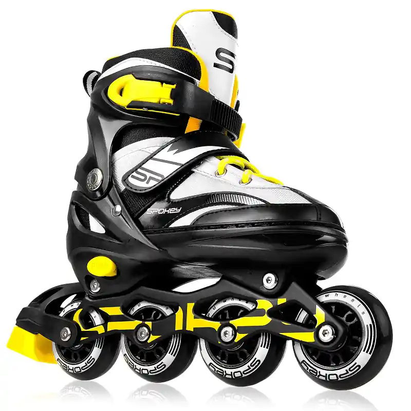 Časově Omezené Spokey TONY Kolečkové brusle, černo-žluté, ABEC7 Carbon, vel. 29-41