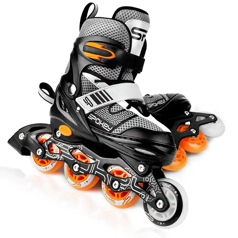 Spokey ARYA Kolečkové brusle, černo-oranžové, ABEC7 Carbon, vel. 28-32 Hit Sezóny