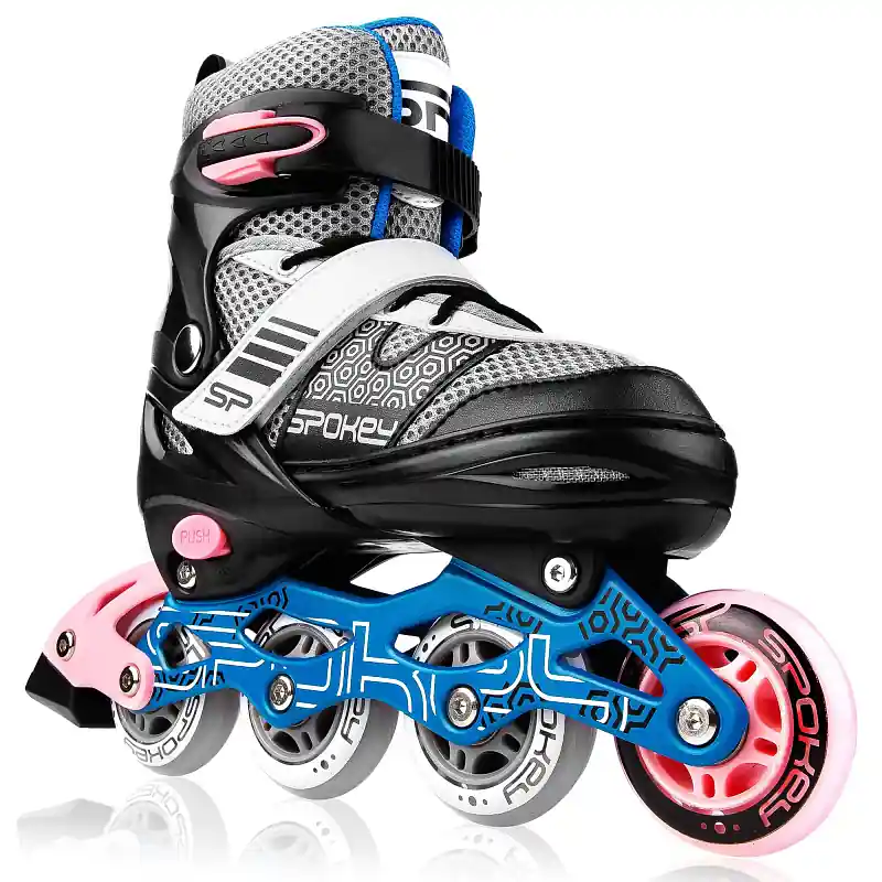 Spokey ARYA Kolečkové brusle, černo-růžové, ABEC7 Carbon, vel. 28-37 Nízká Cena
