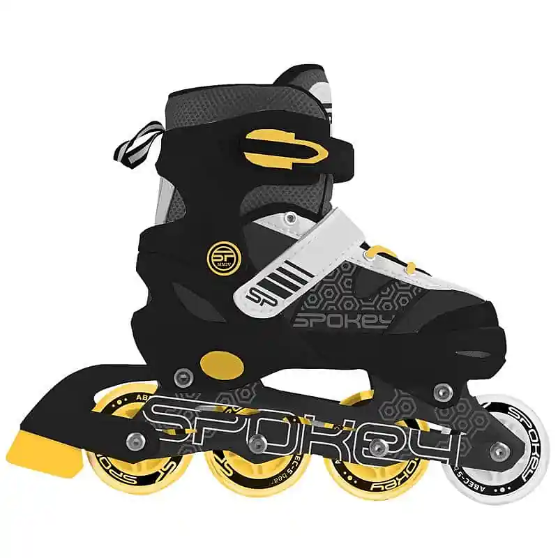 Poslední Šance Spokey ARYA Kolečkové brusle, černo-žluté, ABEC7 Carbon, vel. 28-37