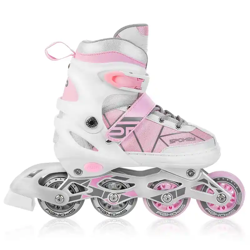 Spokey KERES Kolečkové brusle, bílo-růžové, ABEC7 Carbon, vel. 29-38 Objednat Nyní
