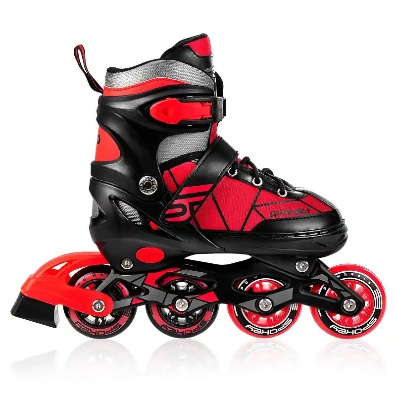 Spokey KERES Kolečkové brusle, černo-červené, ABEC7 Carbon, vel. 29-38 Tovární Cena