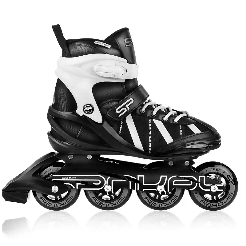 Spokey PRETO Kolečkové brusle, černo-bílé, ABEC7 Carbon, vel. 37-41 Odeslání Ihned
