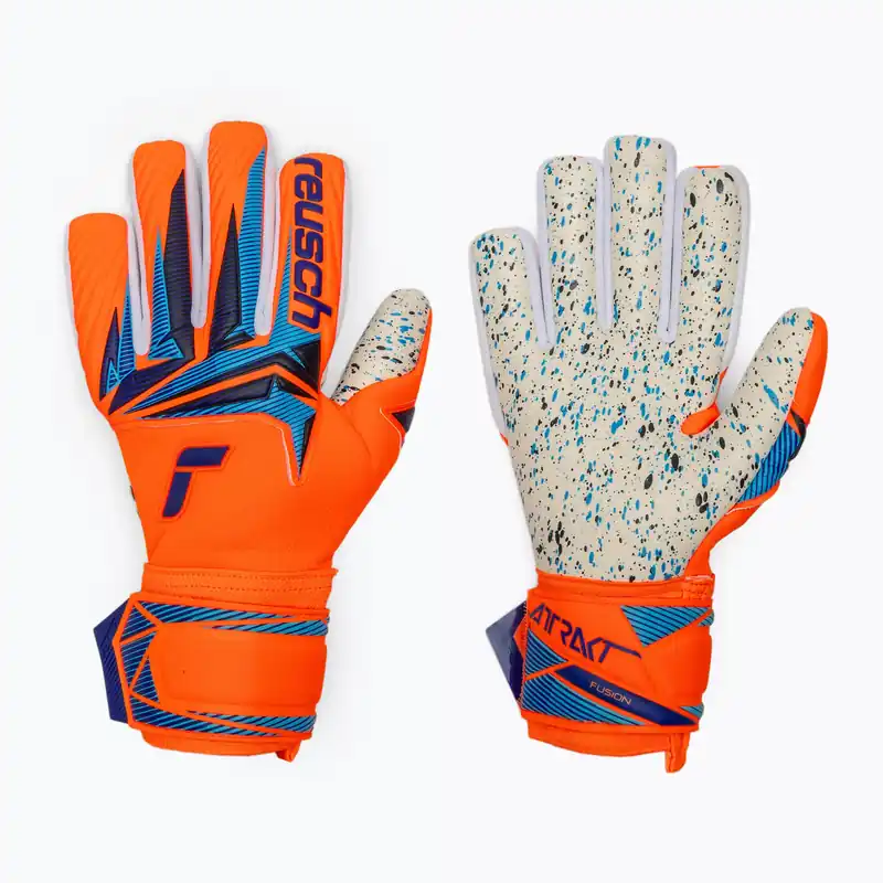 Bezpečná Platba Brankářské rukavice Reusch Attrakt Fusion NC shocking orange/blue