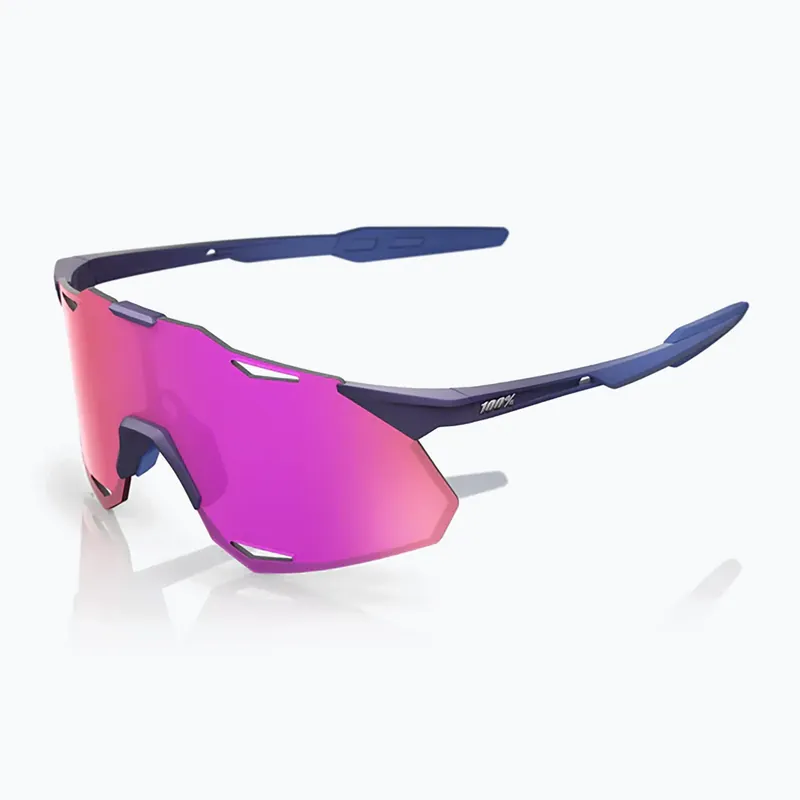 Levný Sluneční brýle 100% Hypercraft XS satin storm metallic/purple mirror