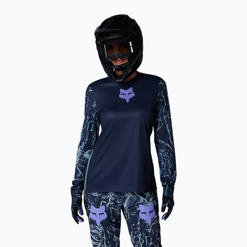 Kup Teď Dámské cyklistické tričko Longsleeve Fox Racing Ranger Image Print arctic blue
