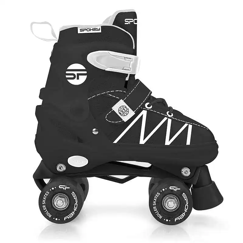 Top Prodej Spokey BUFF PRO Trekové brusle regulovatelné ABEC 7, černo-bílé, vel. 30-41