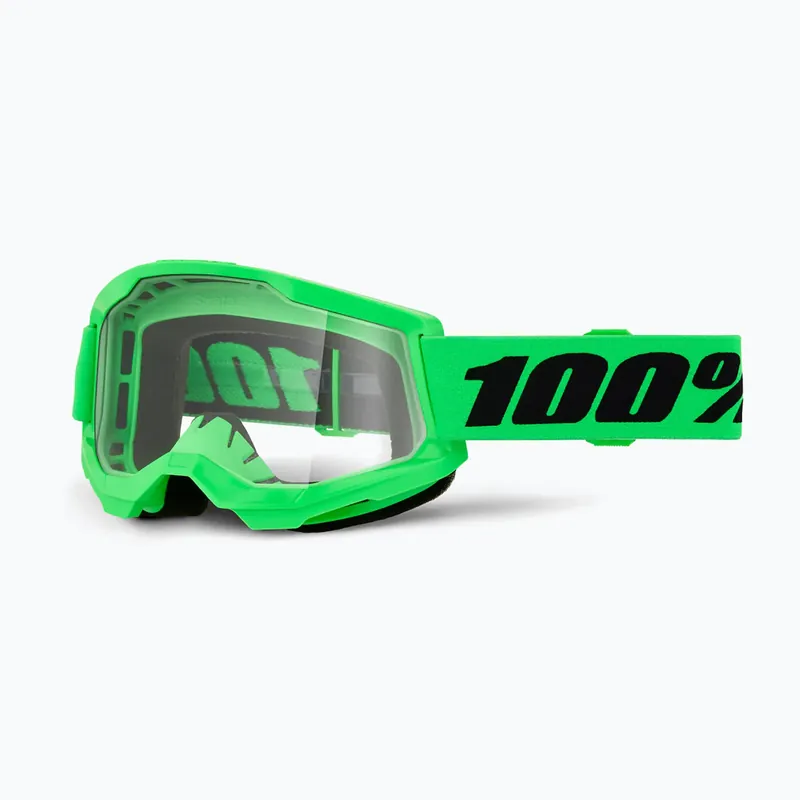 Super Cena Cyklistické brýle 100% Strata 2 neon green/clear Novinka