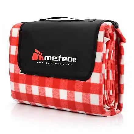 Checkered pikniková deka červená Rychlé Dodání