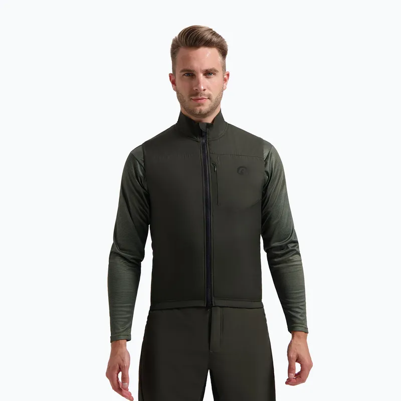 Oblíbený Pánská cyklistická vesta Rogelli Advntr Insulated army green