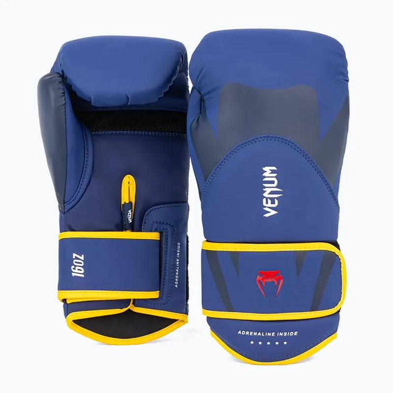 Pánské boxerské rukavice Venum Challenger 4.0 blue/yellow Cenový Hit