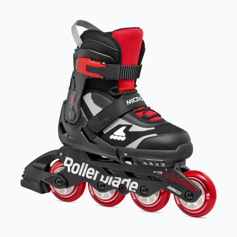 Originální Dětské kolečkové brusle Rollerblade Microblade Jr black/red