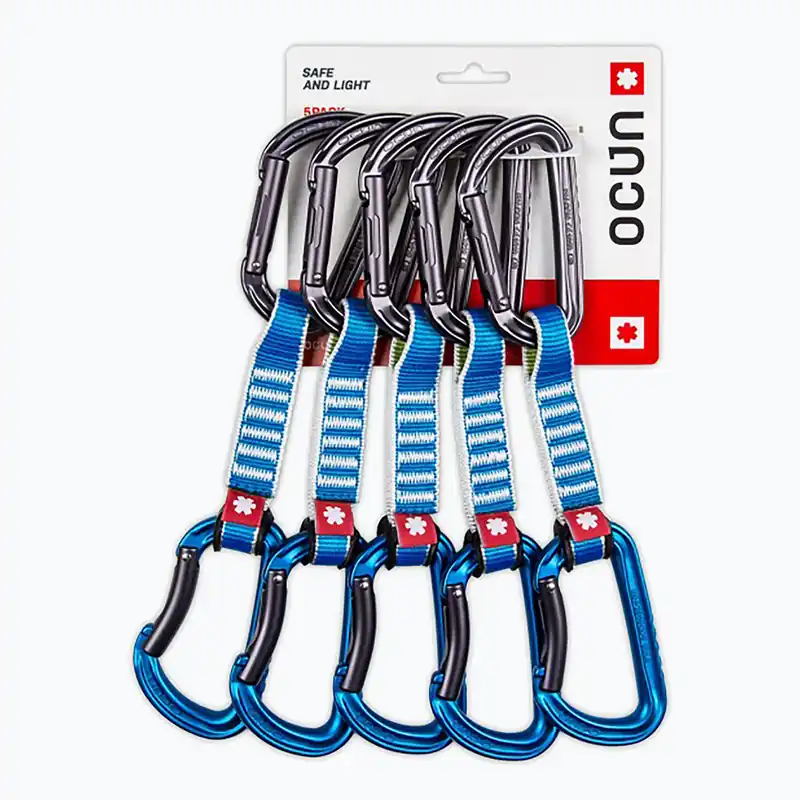 Lezecká expreska Ocun Falcon QD Zoom PA 12 cm 5 ks blue Aktuální