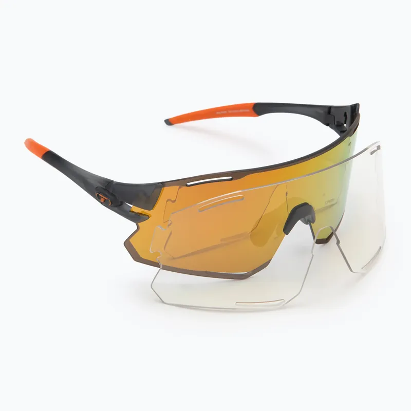 Nízká Cena Sluneční brýle Tifosi Rail Race Clarion satin vapor/orange/clear